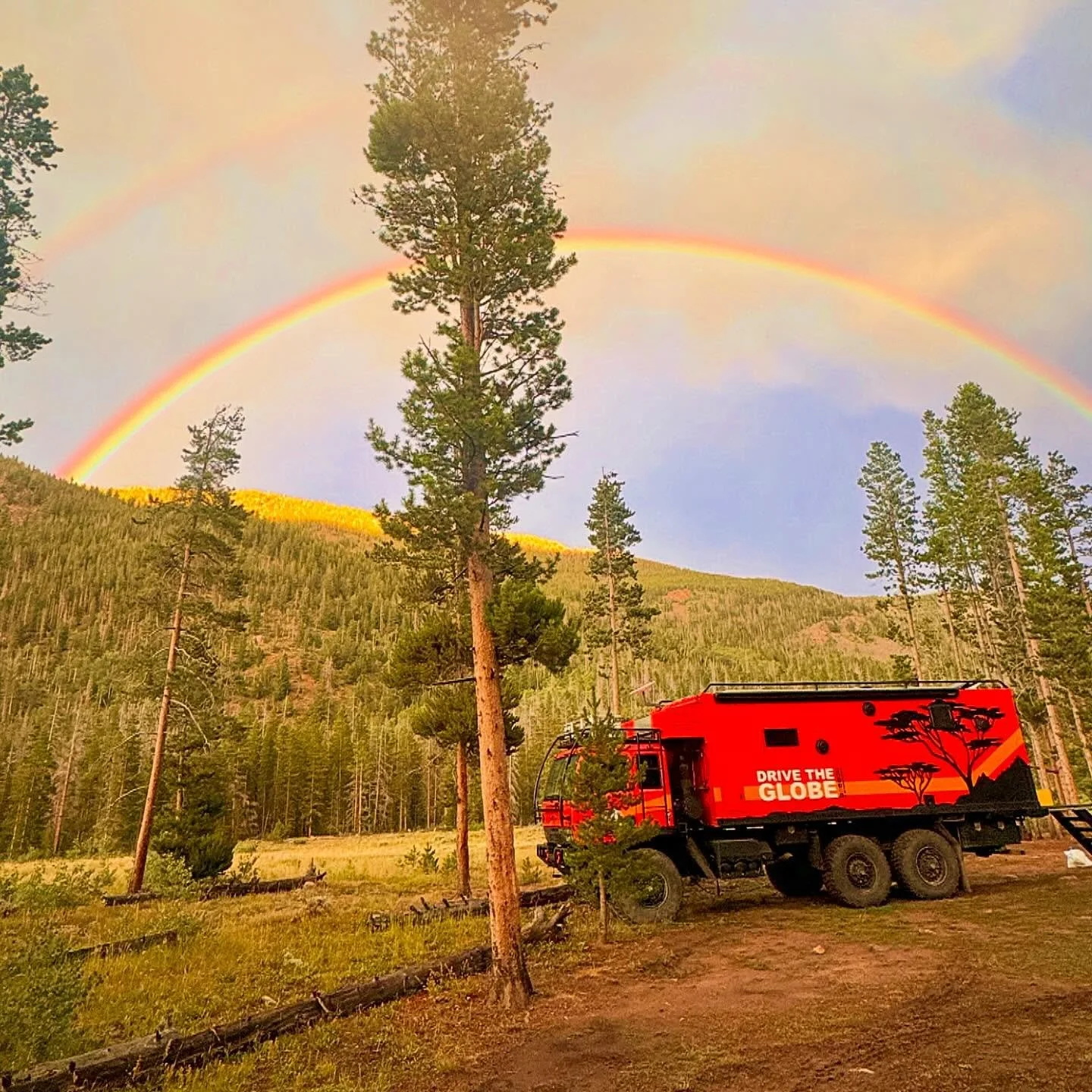 What is at the end of your rainbow?🌈 

#nomadlife #colorado #expeditionvehicle #camping