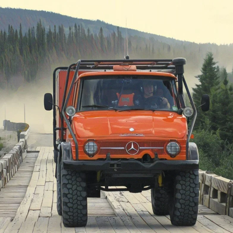 A front end Friday flashback to my Mercedes Unimog in Newfoundland Canada.  #unimog #expeditionvehicle #newfoundland