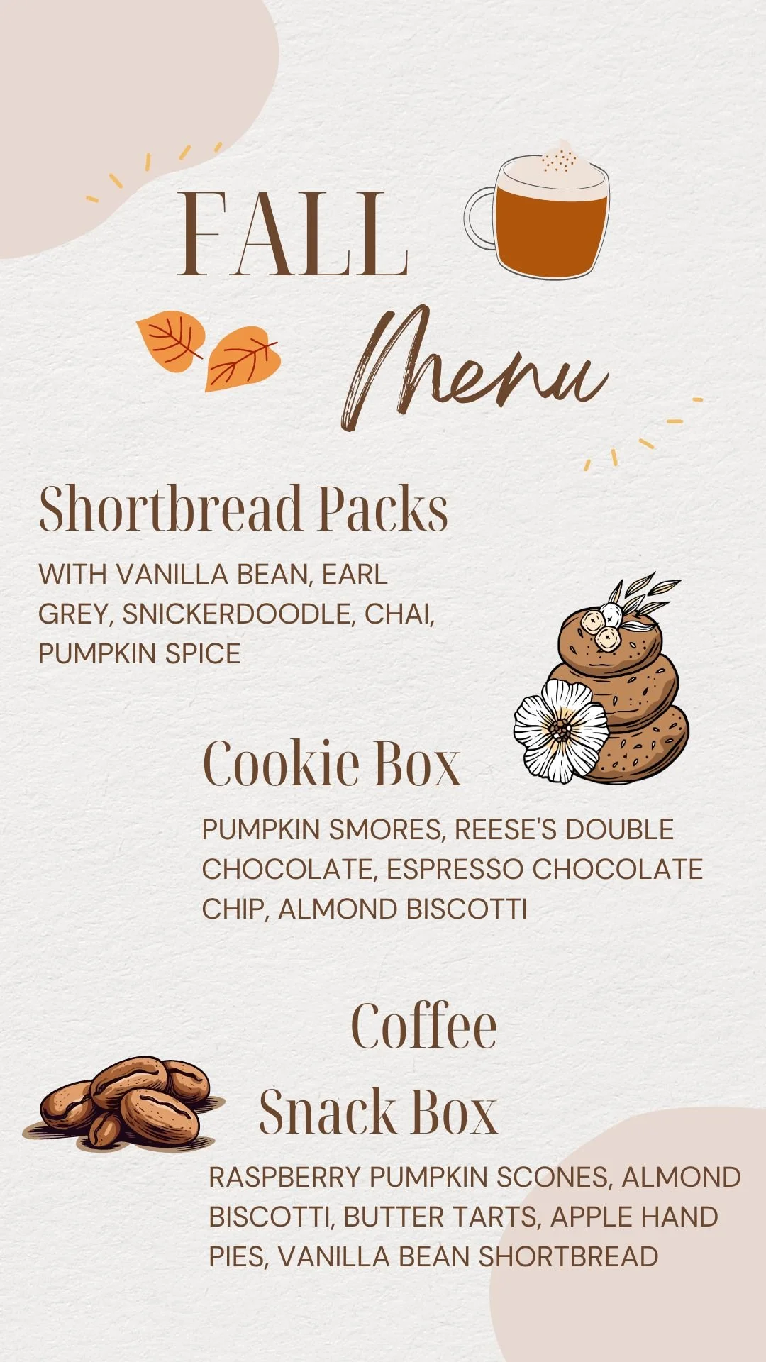 Fall Menu — oatsdateshoneycakes.com