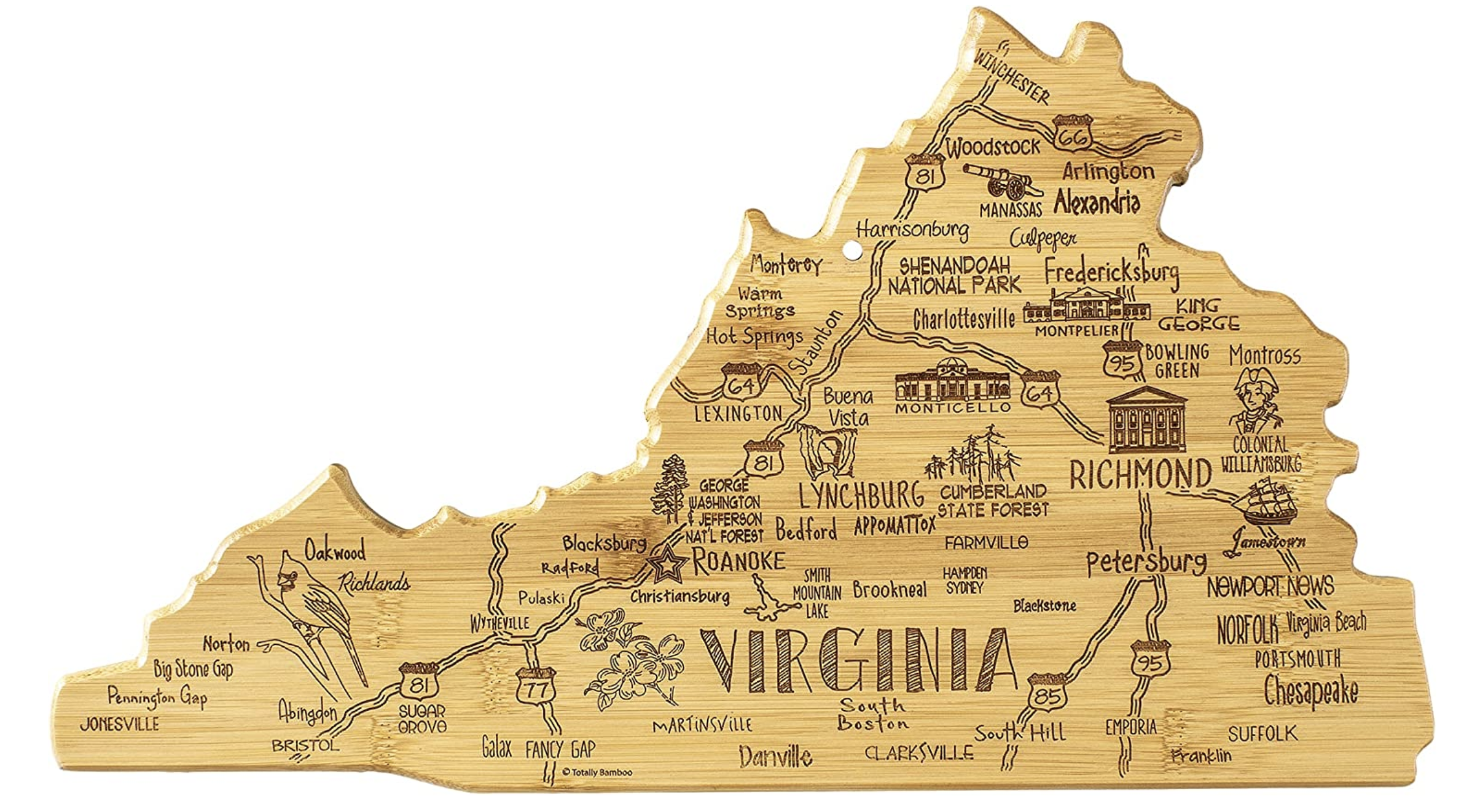 Virginia Cutting Board