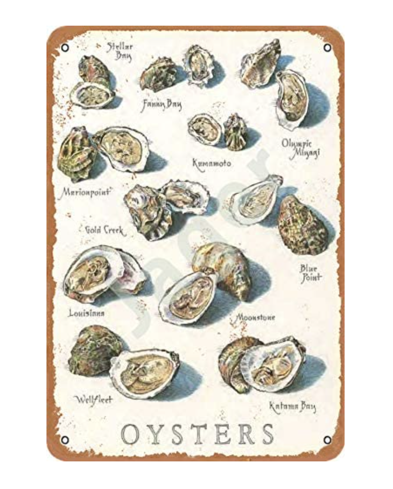 Retro Oyster Sign