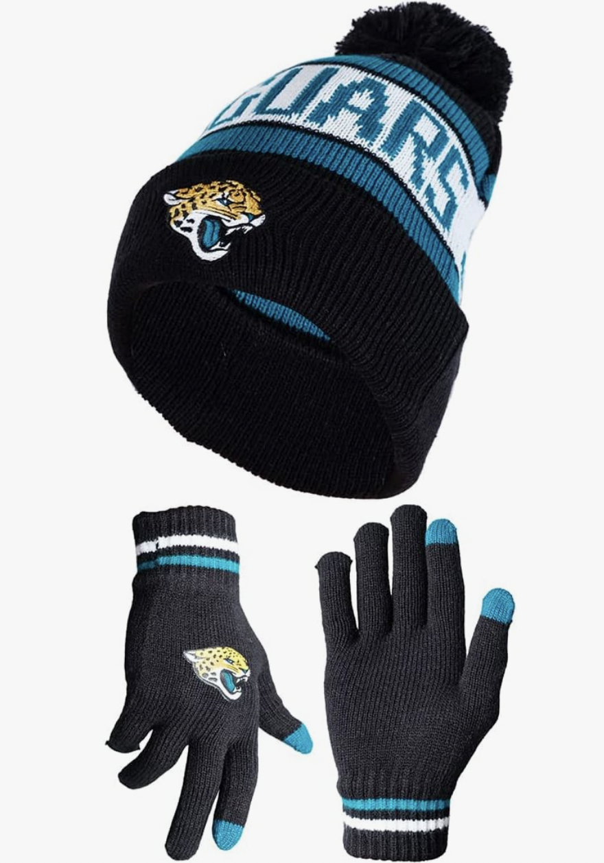 Jaguars Hat and Gloves
