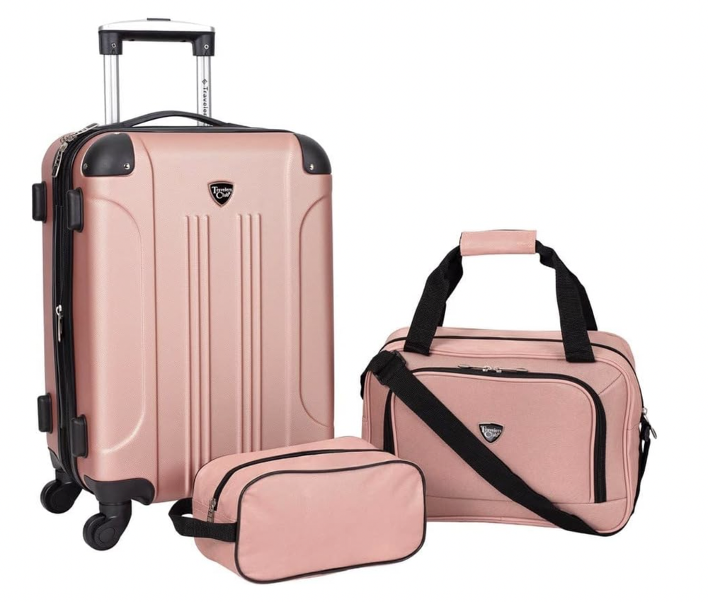 Rose Gold Luggage Set