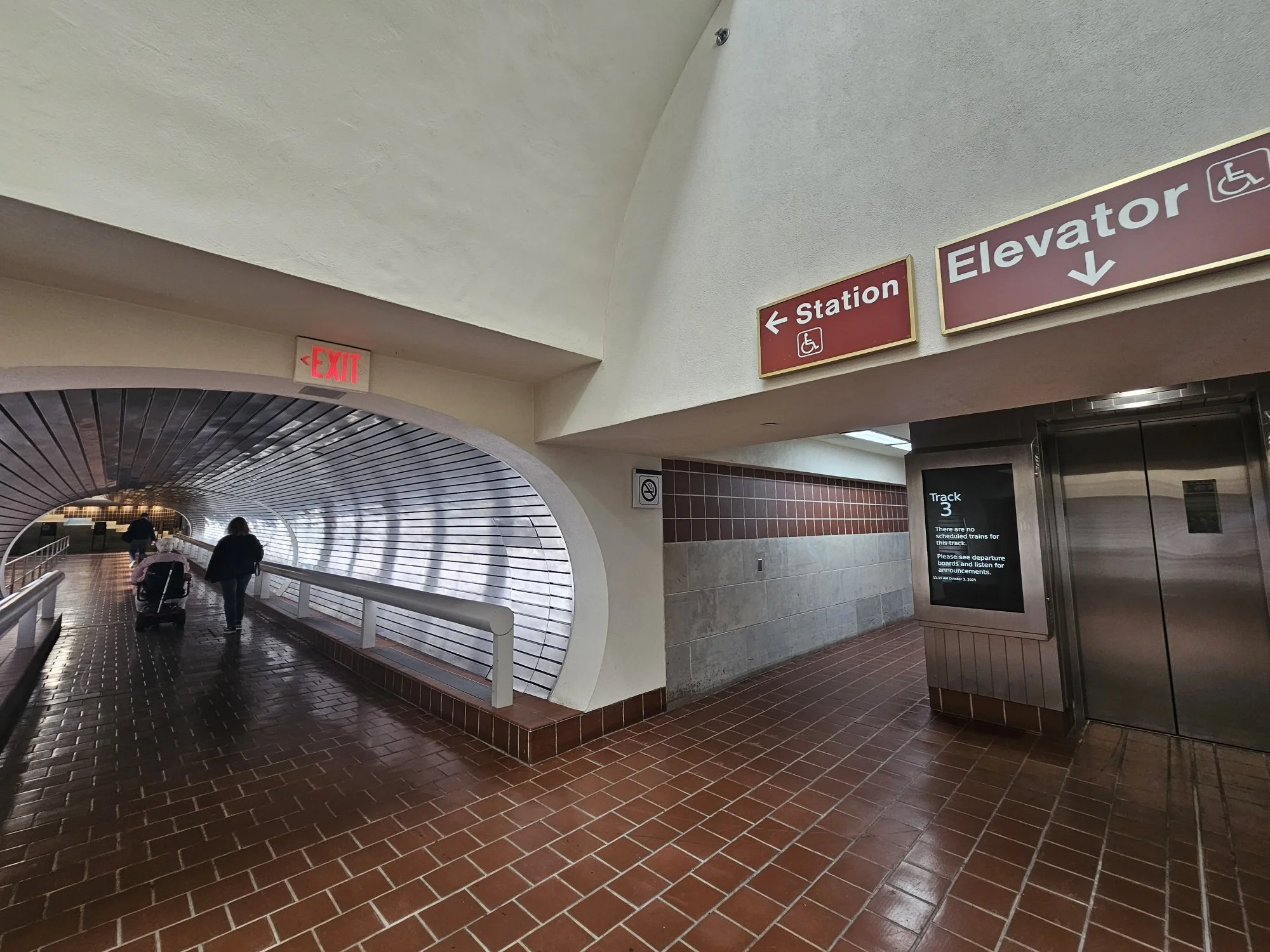 Elevator to Platform at Union Station, New Haven
