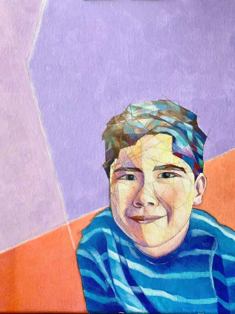 Teddy, 15"x11", Acrylic on canvas