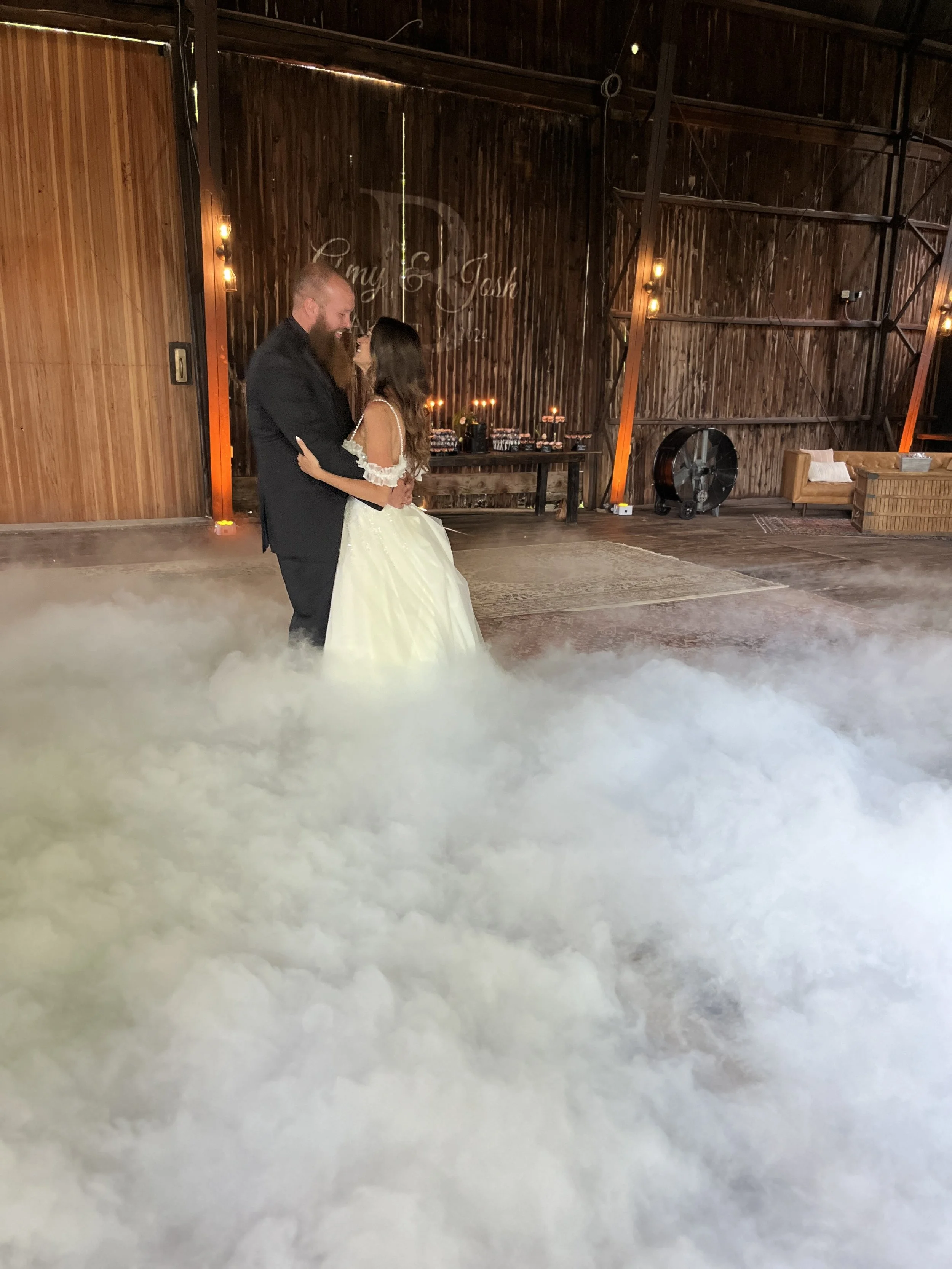 Dancing on a cloud caputred by wedding videographers Central New York