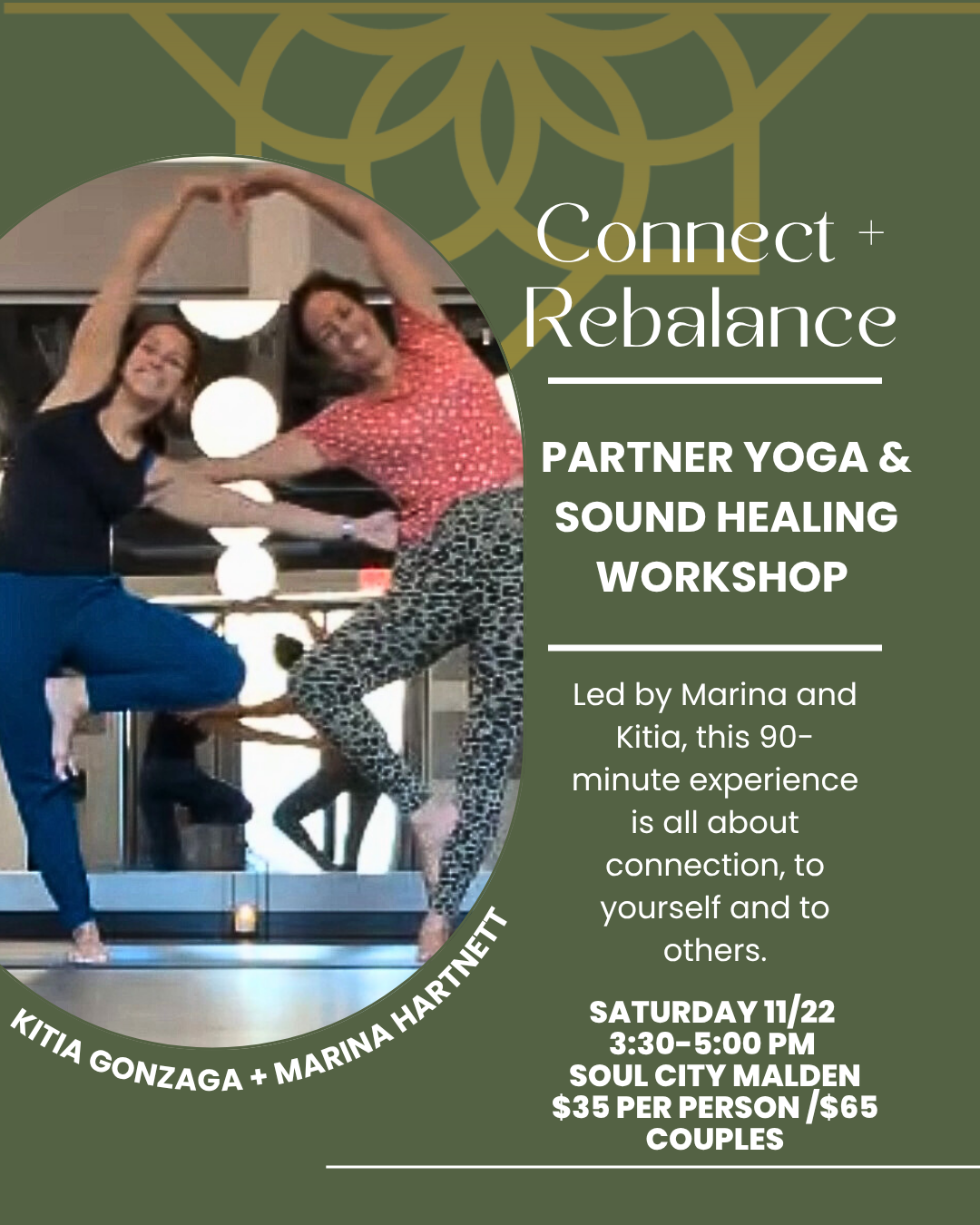 Connect + Rebalance: Partner Yoga and Sound Healing Workshop