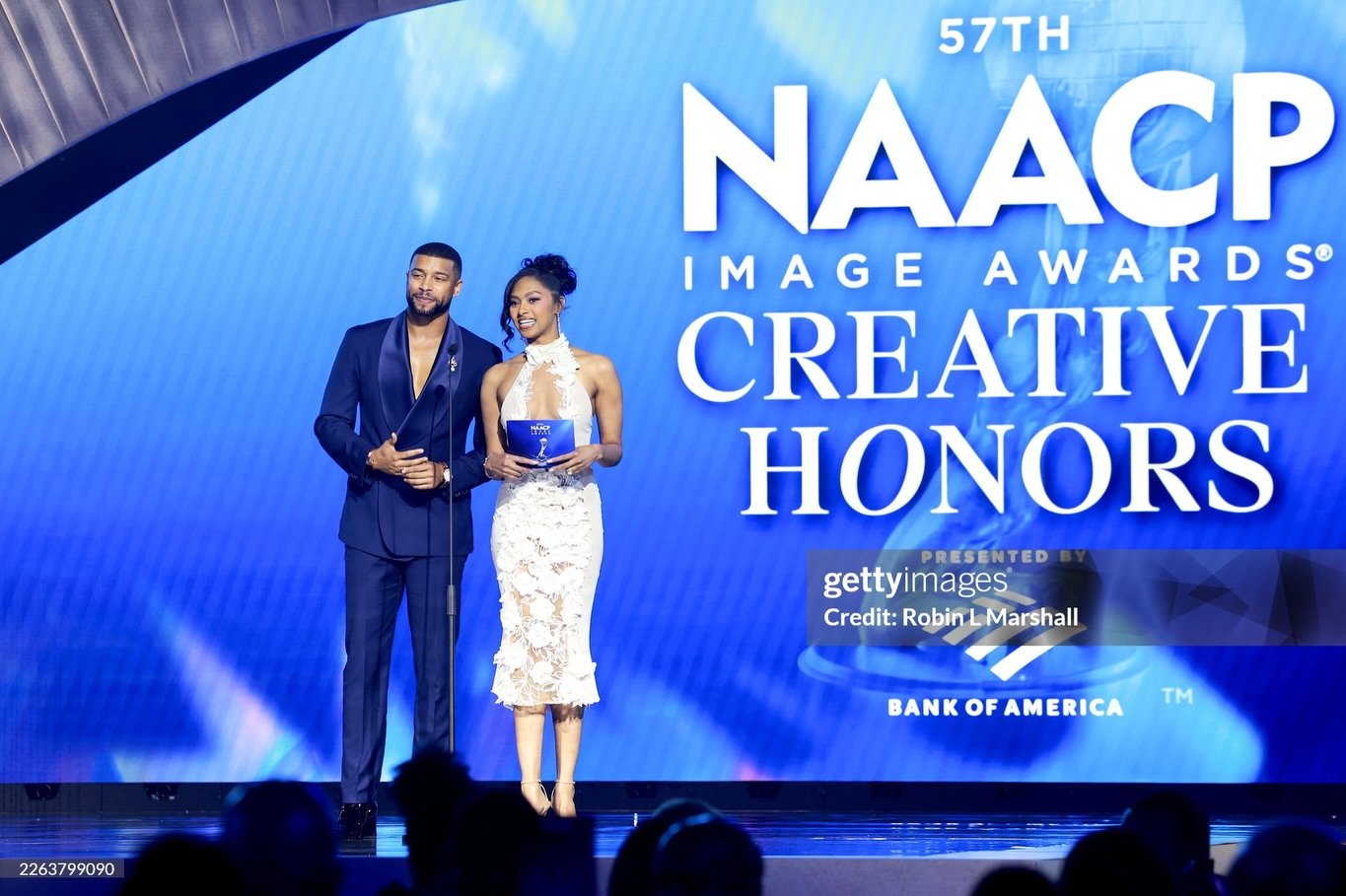 Grateful to have been a presenter at the NAACP Image Awards Creative Honors with my favorite brother @brandonclaybon! Can&rsquo;t believe I got to be on stage in front of so many artists I admire. 🥹 Thank you @naacpimageawards for having us 💙