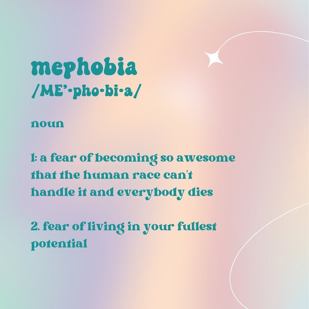 Have you ever heard of mephobia? It&rsquo;s the exaggerated tongue-in-cheek &lsquo;fear&rsquo; of being so awesome that the world can&rsquo;t handle it.

On the flip side, there&rsquo;s imposter syndrome, where you feel like a fraud despite your achi