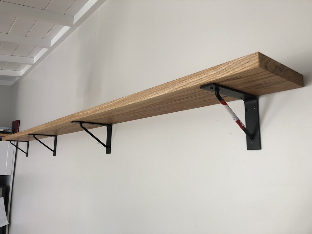 American Ash wall hung shelf 
