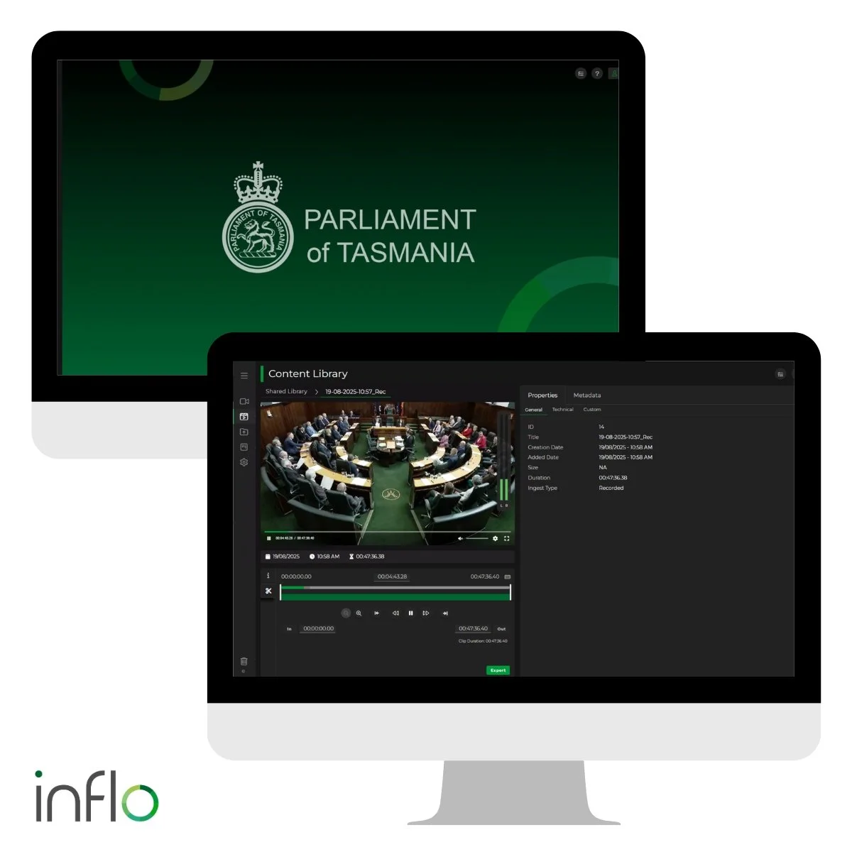 Parliament of Tasmania Future-Proofs Broadcast Recording with Techtel’s Latest inflo Upgrade