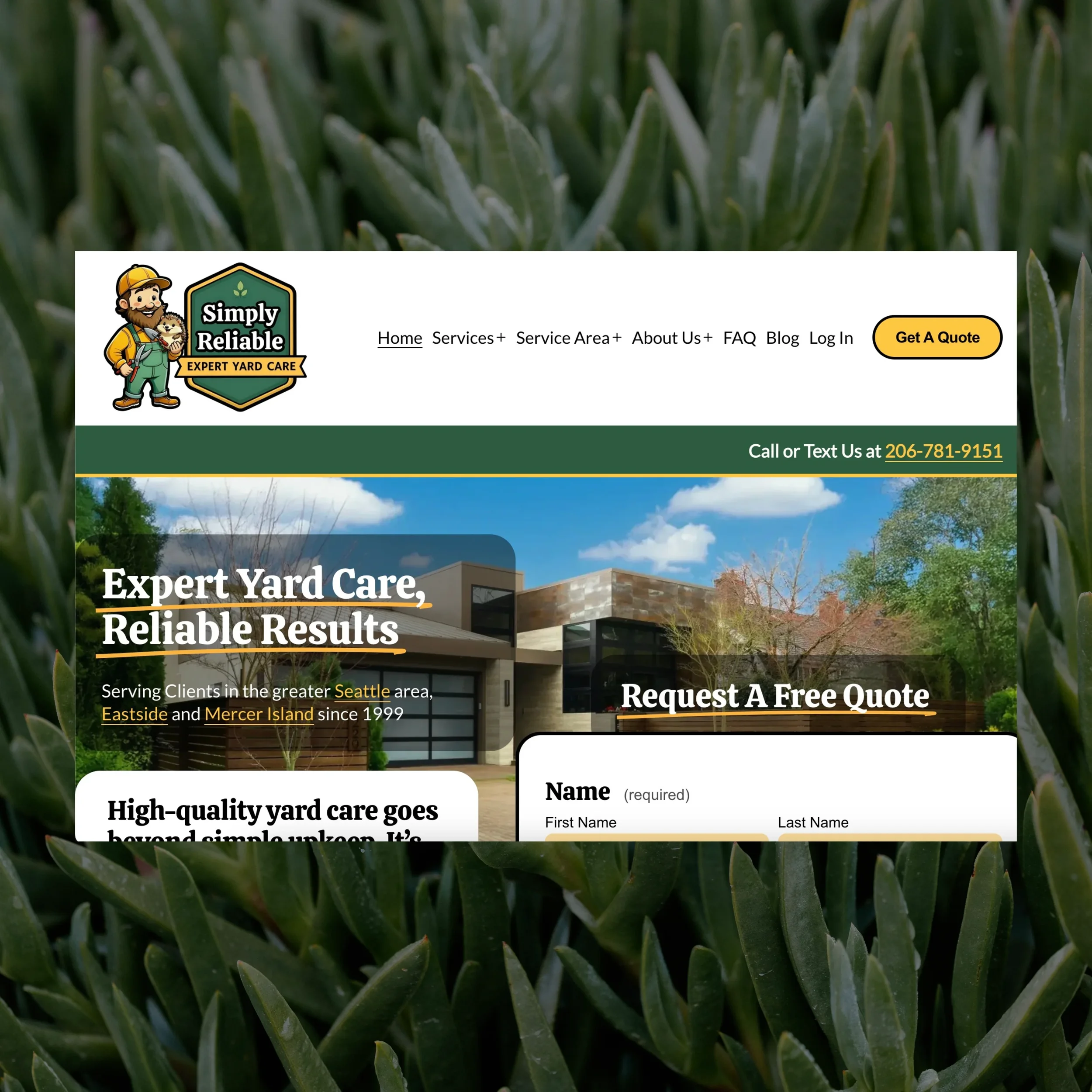 Yardscape Care Business   ᐧ   Simply Reliable, Expert Yard Care