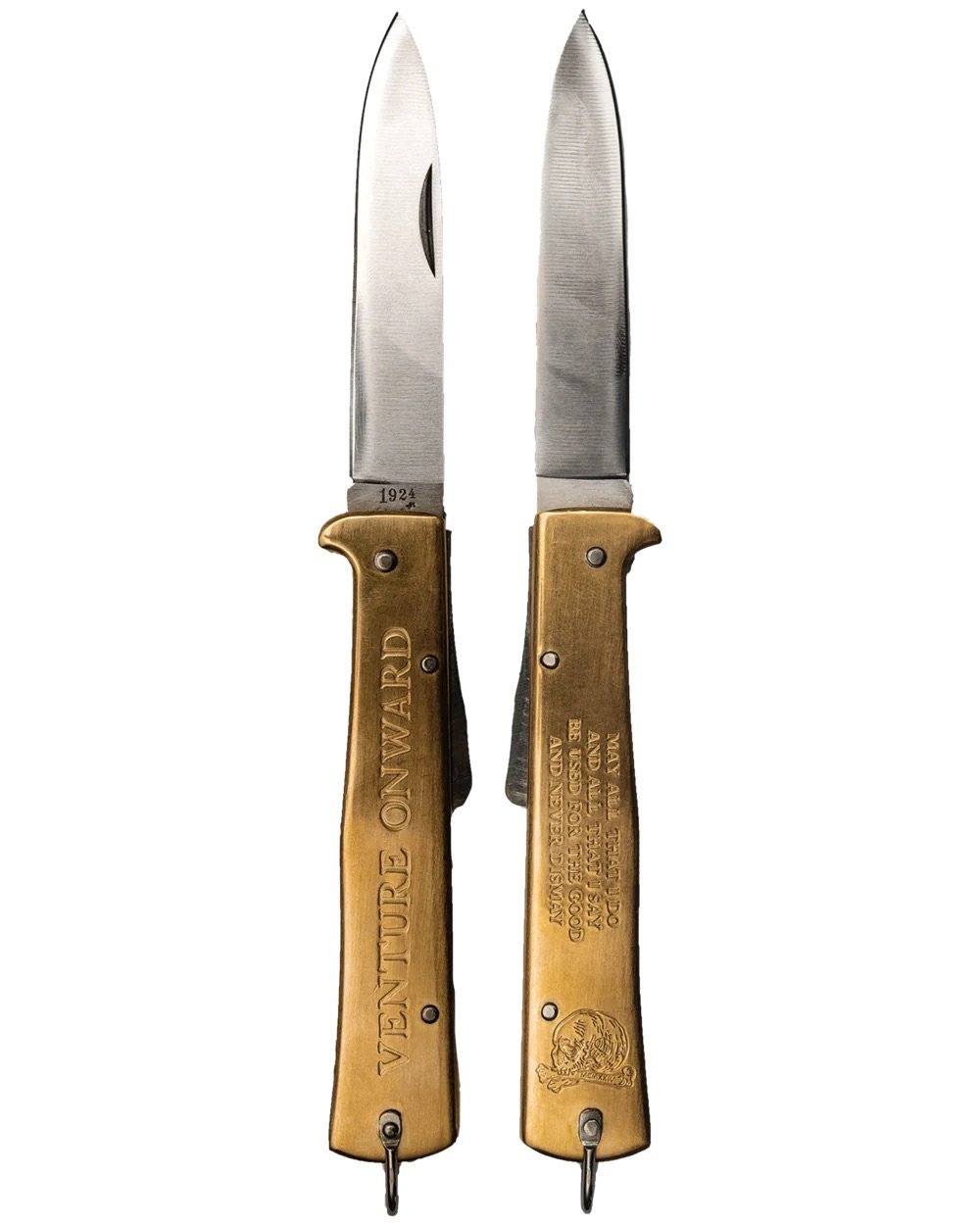 1924us Solid Brass Mercator Knife — Walden's General Store