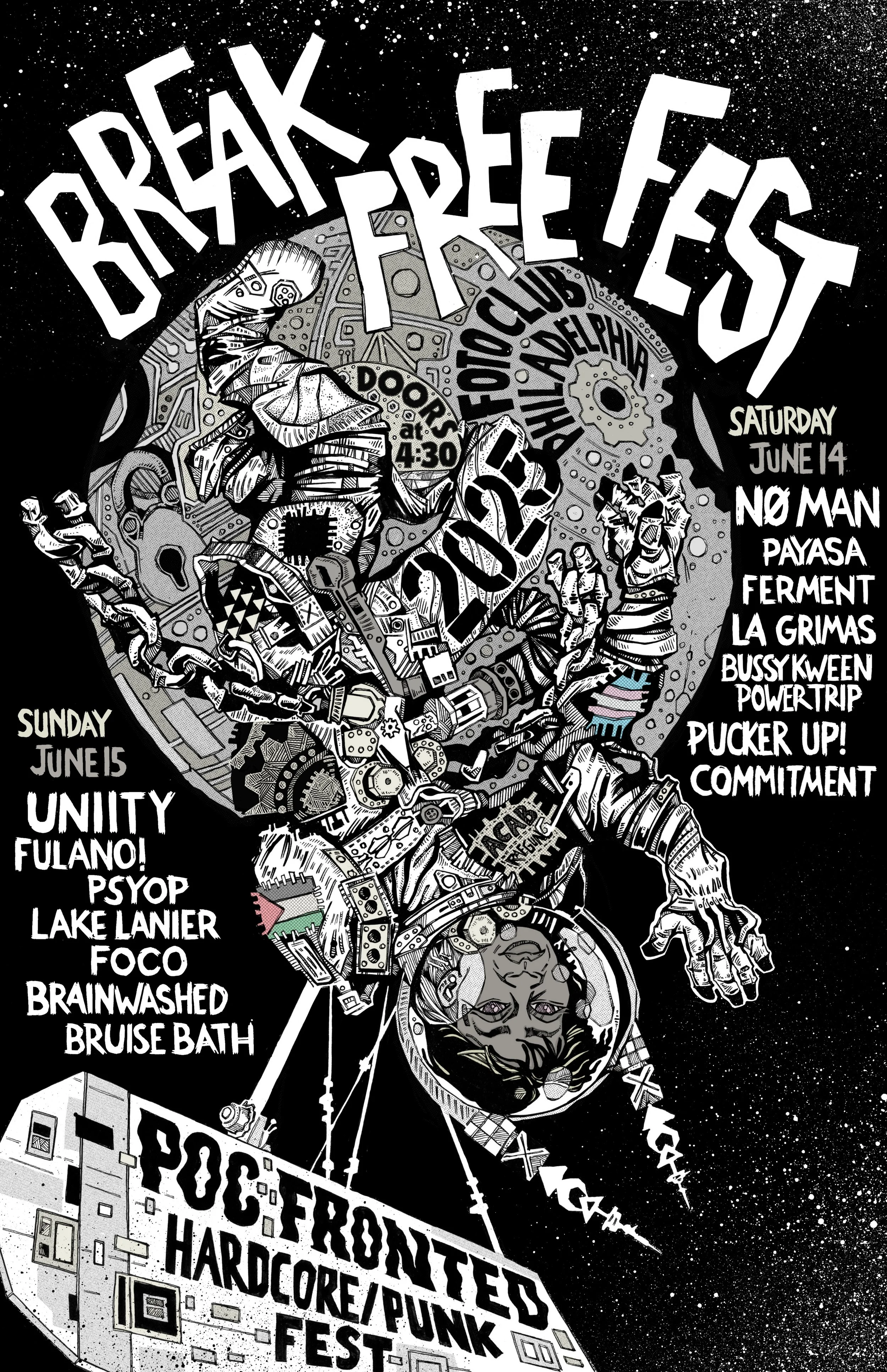2025 Break Free hardcore/punk fest, Philadelphia, PA 