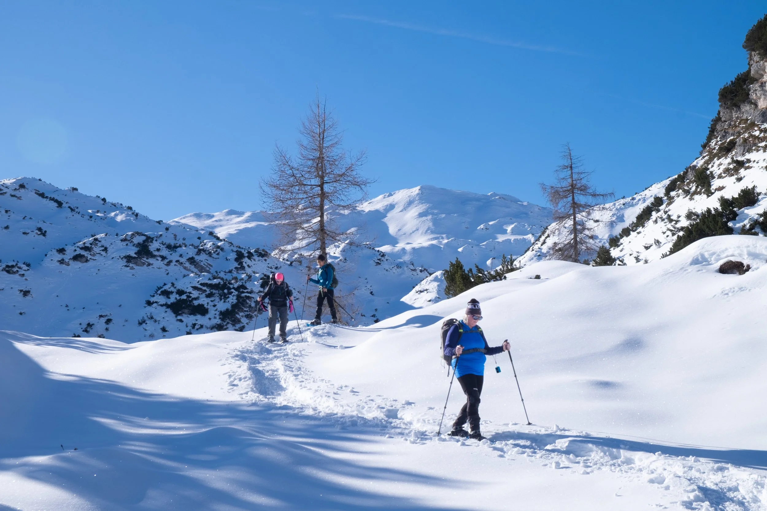Winter walking in Slovenia.
