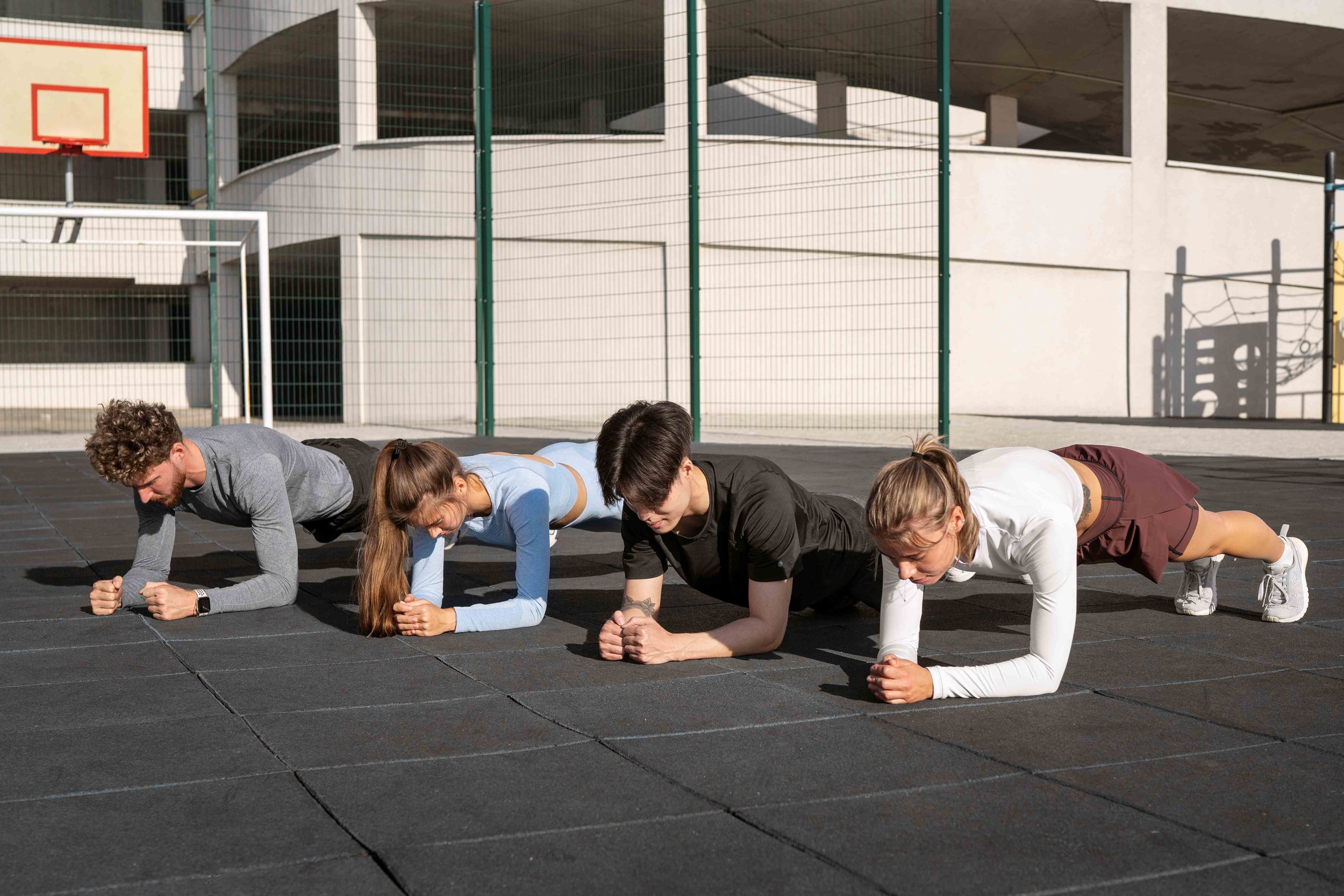 {{T}}Plank Challenge{{T}}
{{C}}Fitness{{C}}
{{D}}Get ready for a little friendly competition! This challenge pits colleagues against one another in a test of endurance and core strength. Whether you're a plank pro or just want to cheer from the sidel