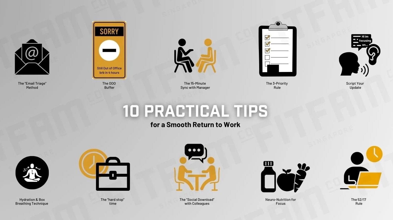 Return to Work Tips