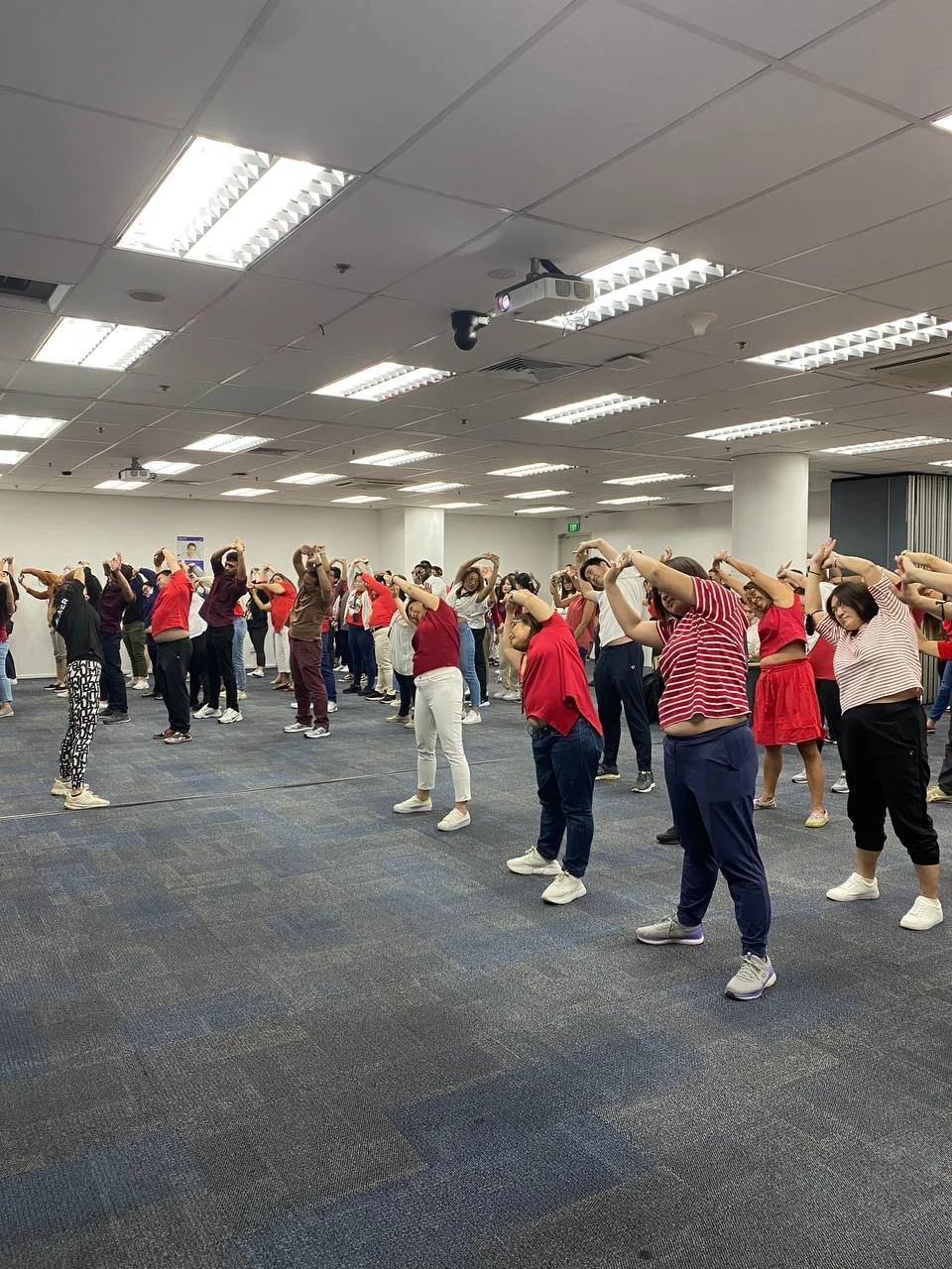 zumba, stretching, national day fitness