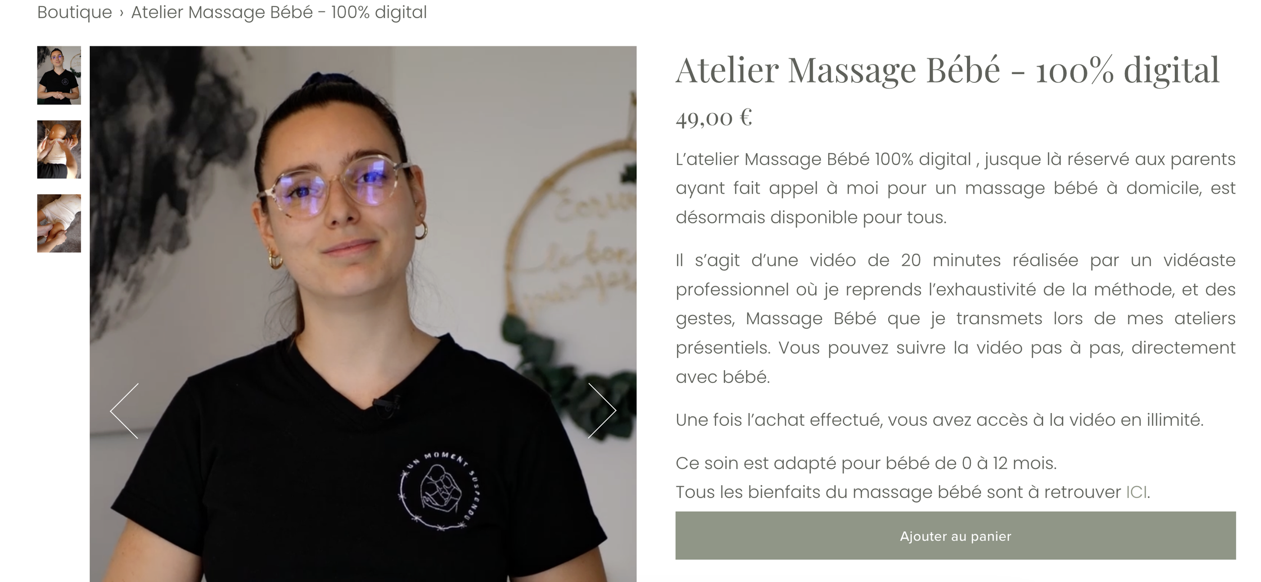 atelier digital massage bebe