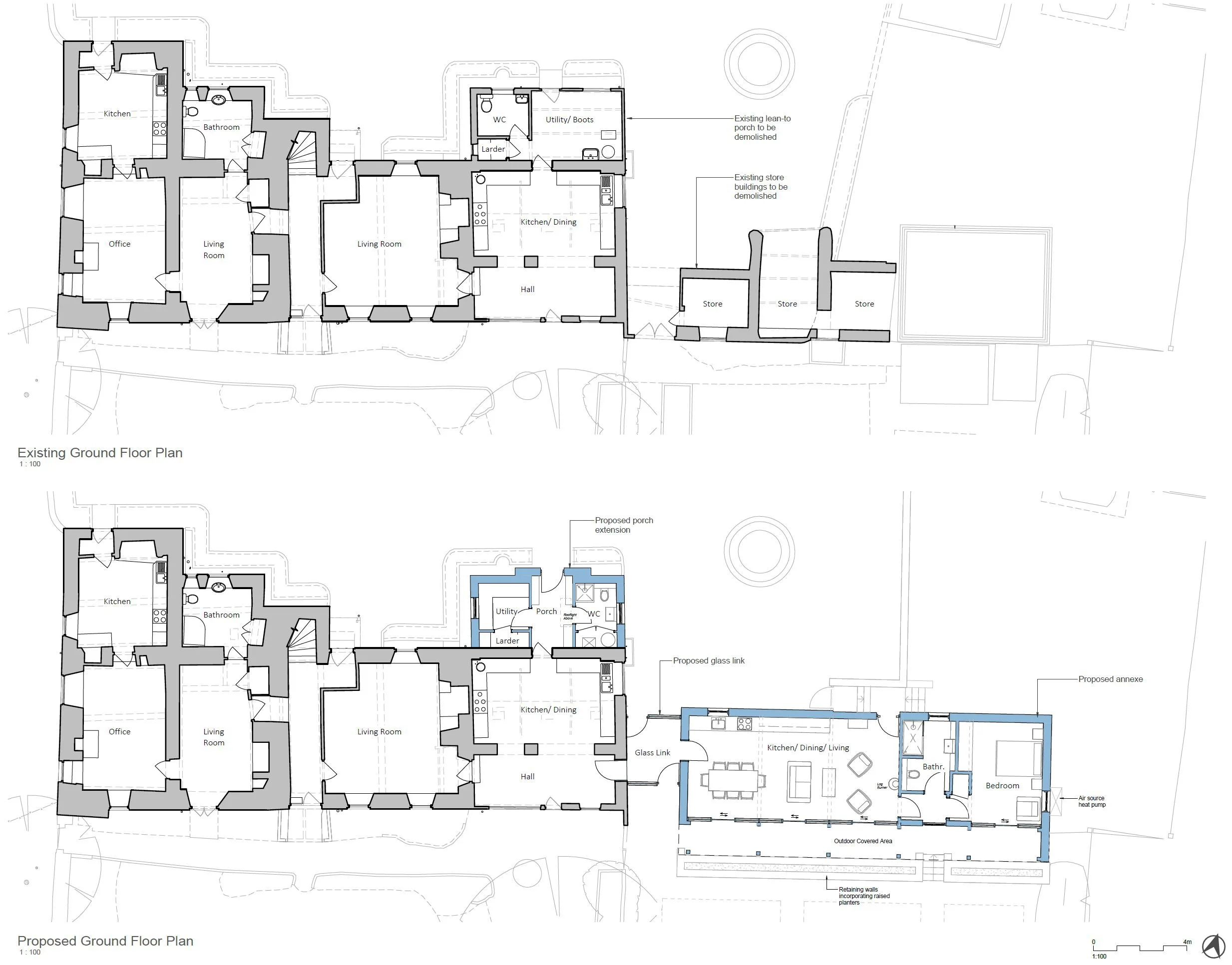 Floor plan drawings for planning approval