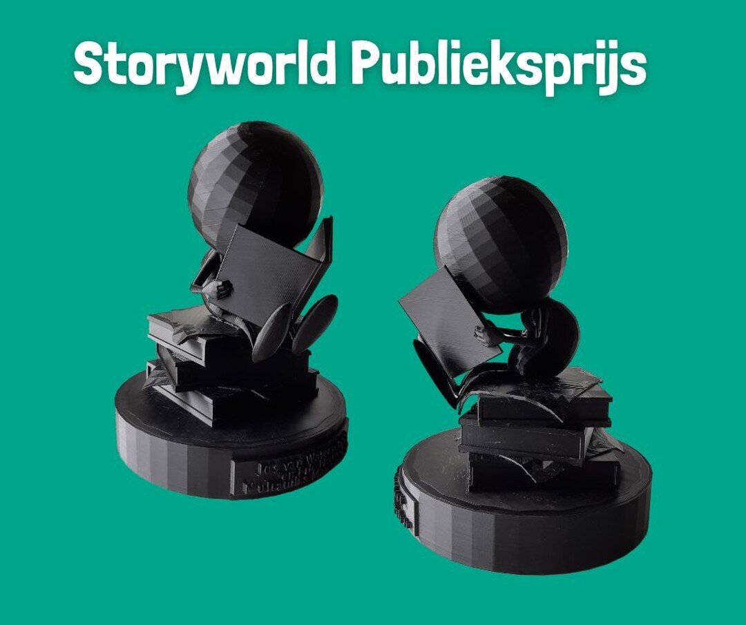 And the winner of the first Storyworld_nl audience award is... revealed in this video (starting at 25:00): https://vimeo.com/715929929 

We were asked to make the 3D-printed award. We are very proud of the result! It was handed out during the award c