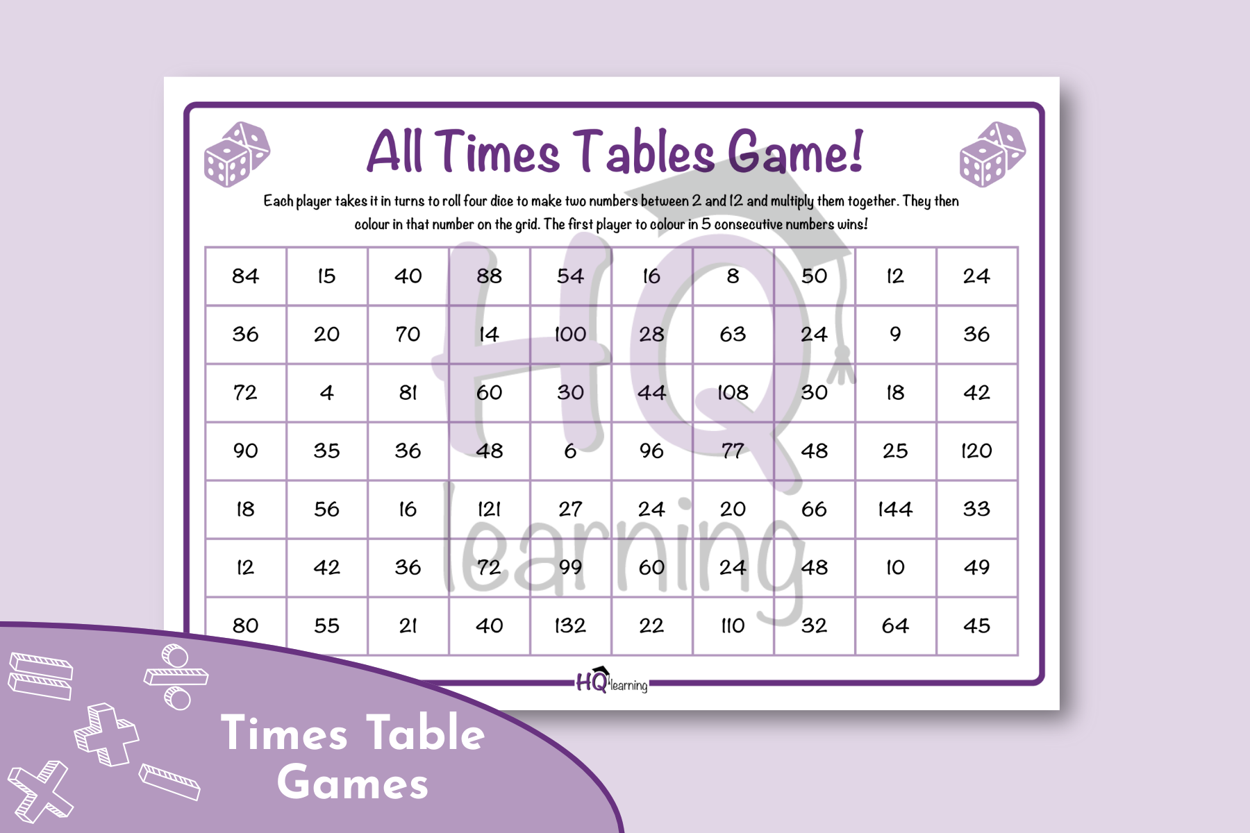 All Times Table Game