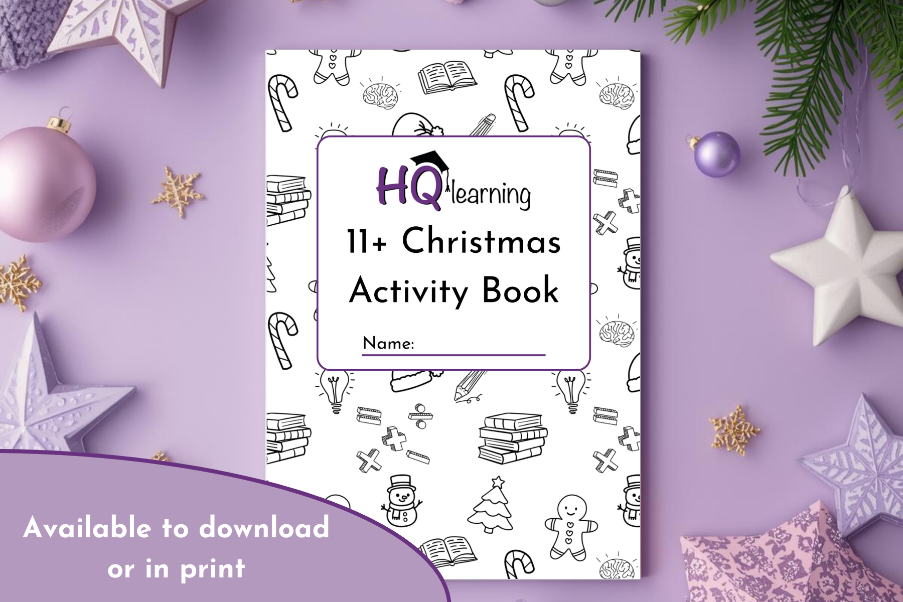 11+ Christmas Activity Book Print
