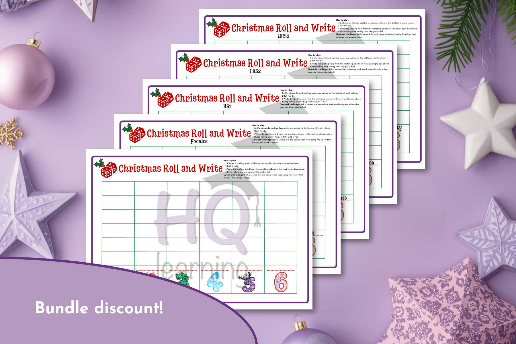 Christmas Roll and Write Bundle