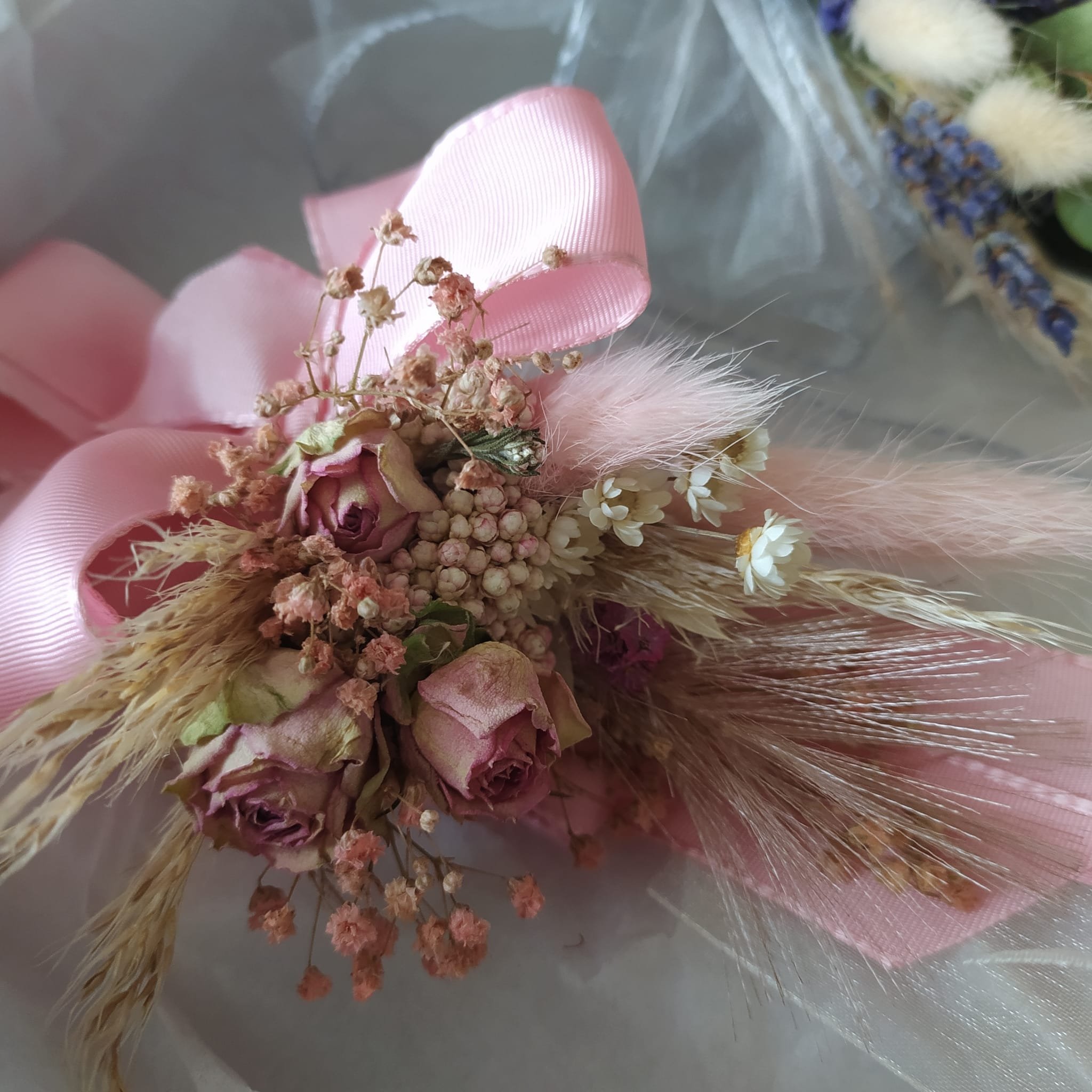 dried flower buttonhole corsage