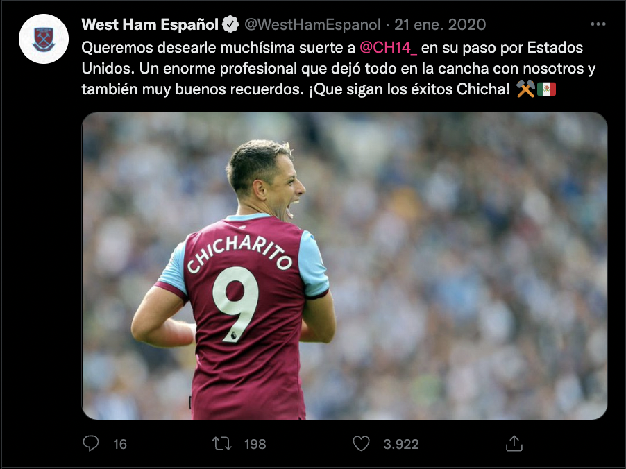 SOCIAL MEDIA FOR WEST HAM