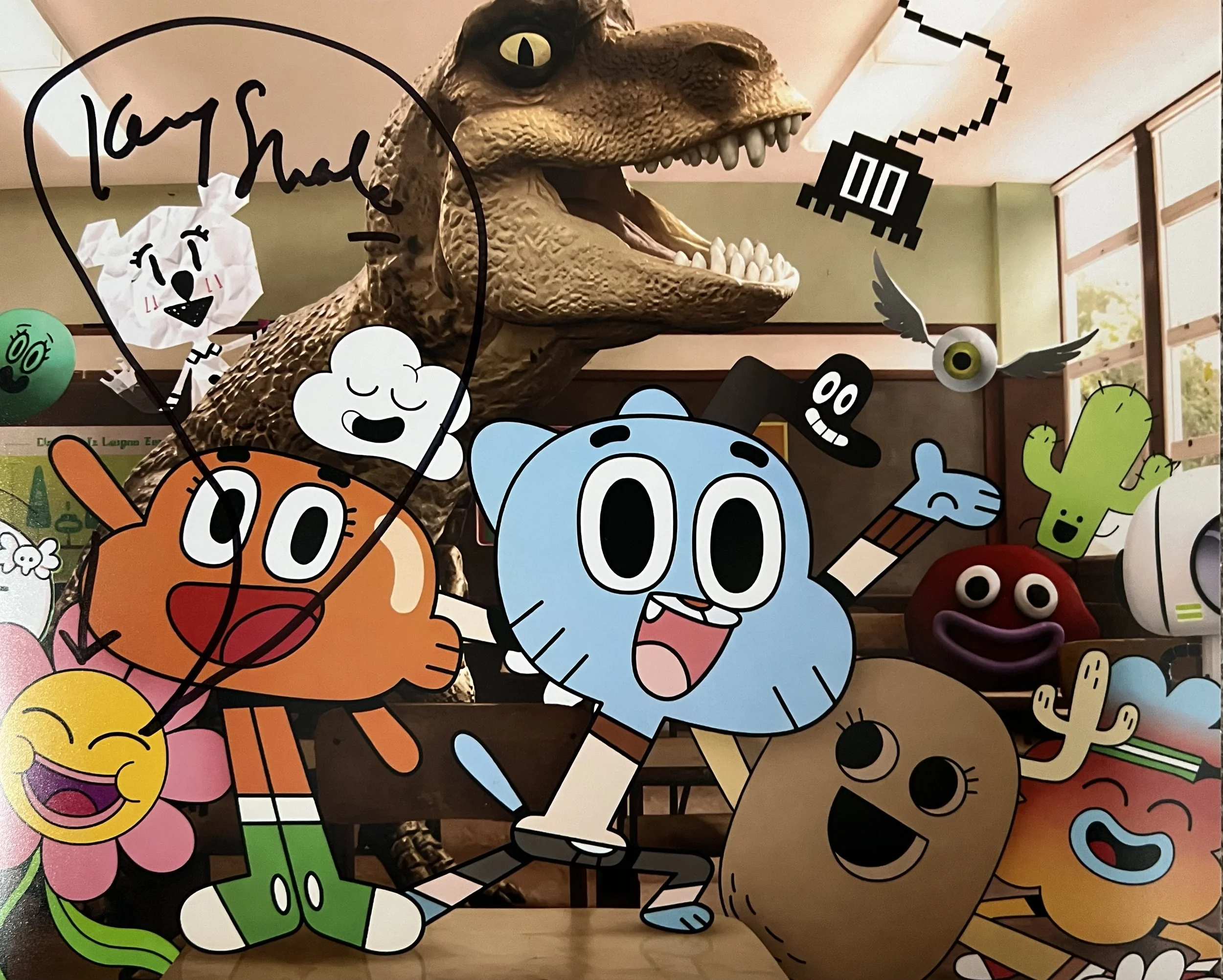 Kerry Shale 10 X 8 Signed The Amazing World of Gumball