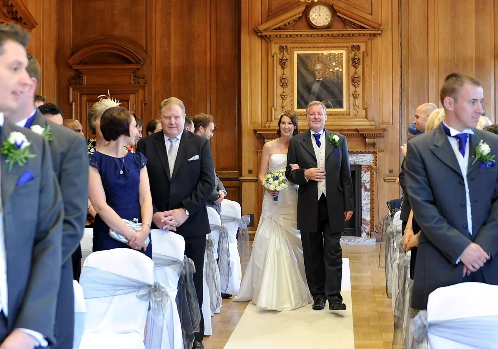 Guests wait for the bride at The Grand Hotel in York