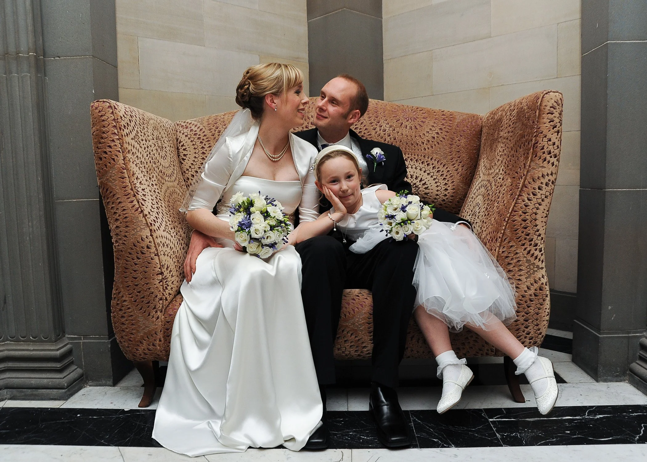 Couple celebrate after their wedding at The Grand Hotel York