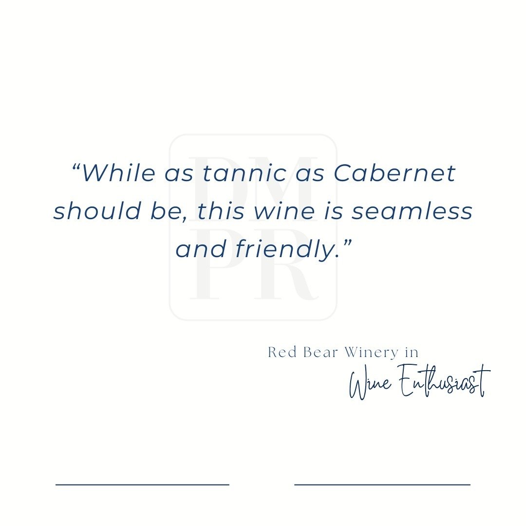 Featured in @wineenthusiast 
April 2024

@redbearwine 
2020 Cabernet Sauvignon 
93 points