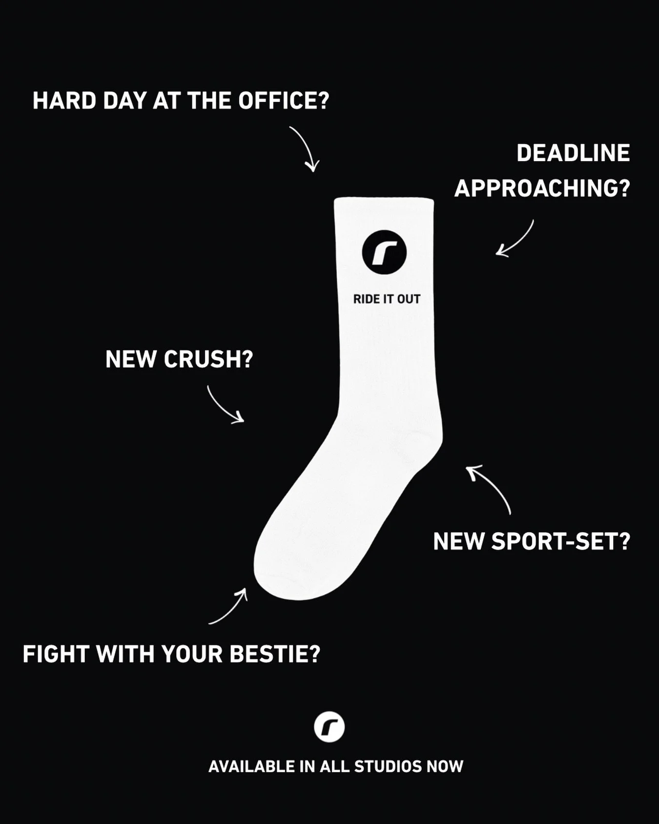 our new limited merch available in all studios now 🖤 just ask at the counter