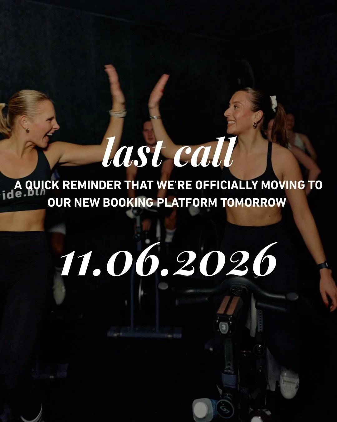 reminder 📱 tomorrow we&lsquo;re switching to our new app :)