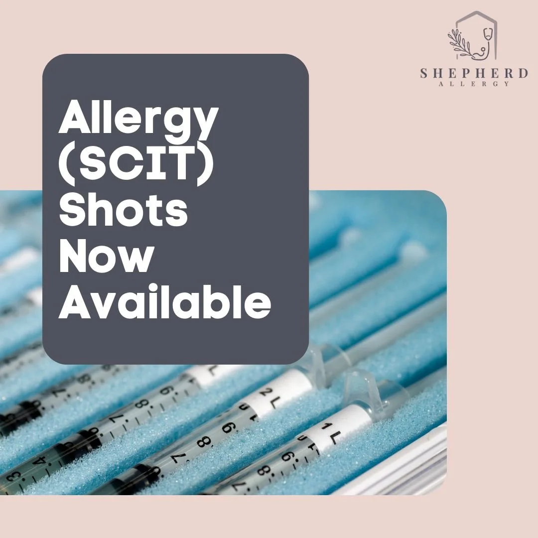 ✨ Allergy Shots (SCIT) Now Available ✨

Safe. ✅ Effective. ✅ Backed by a long history of success. 💉
Subcutaneous Immunotherapy (SCIT) is a proven way to reduce allergy symptoms long-term. Take control of your allergies today&mdash;schedule your cons