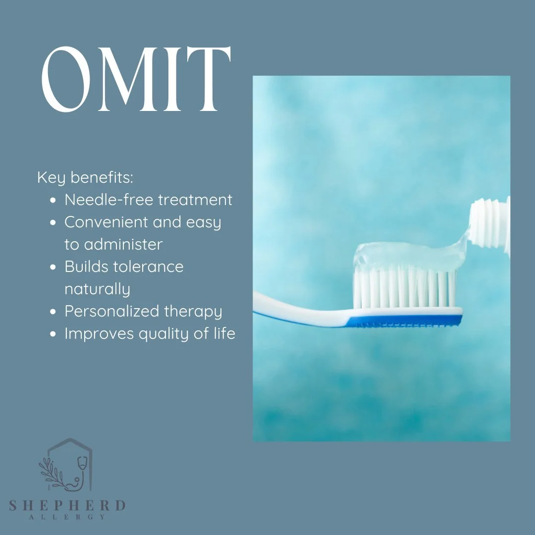 Yes &mdash; toothpaste can treat allergies. 🪥✨

Oral Mucosal Immunotherapy (OMIT) delivers allergen doses through a custom toothpaste &mdash; making treatment as easy as brushing your teeth.

Science that fits into your routine.

#AllergyReliefMadeS