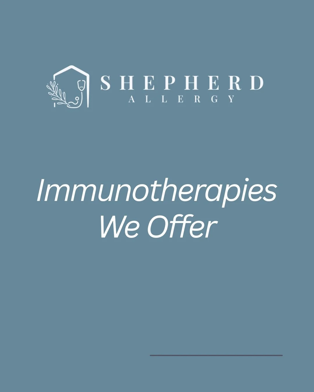 At Shepherd Allergy, we offer multiple advanced options designed to treat allergies at the source, not just the symptoms:
ILIT (Intralymphatic Immunotherapy)
OMIT (Oral Mucosal Immunotherapy)
SLIT (Sublingual Immunotherapy)
SCIT (Subcutaneous Immunot