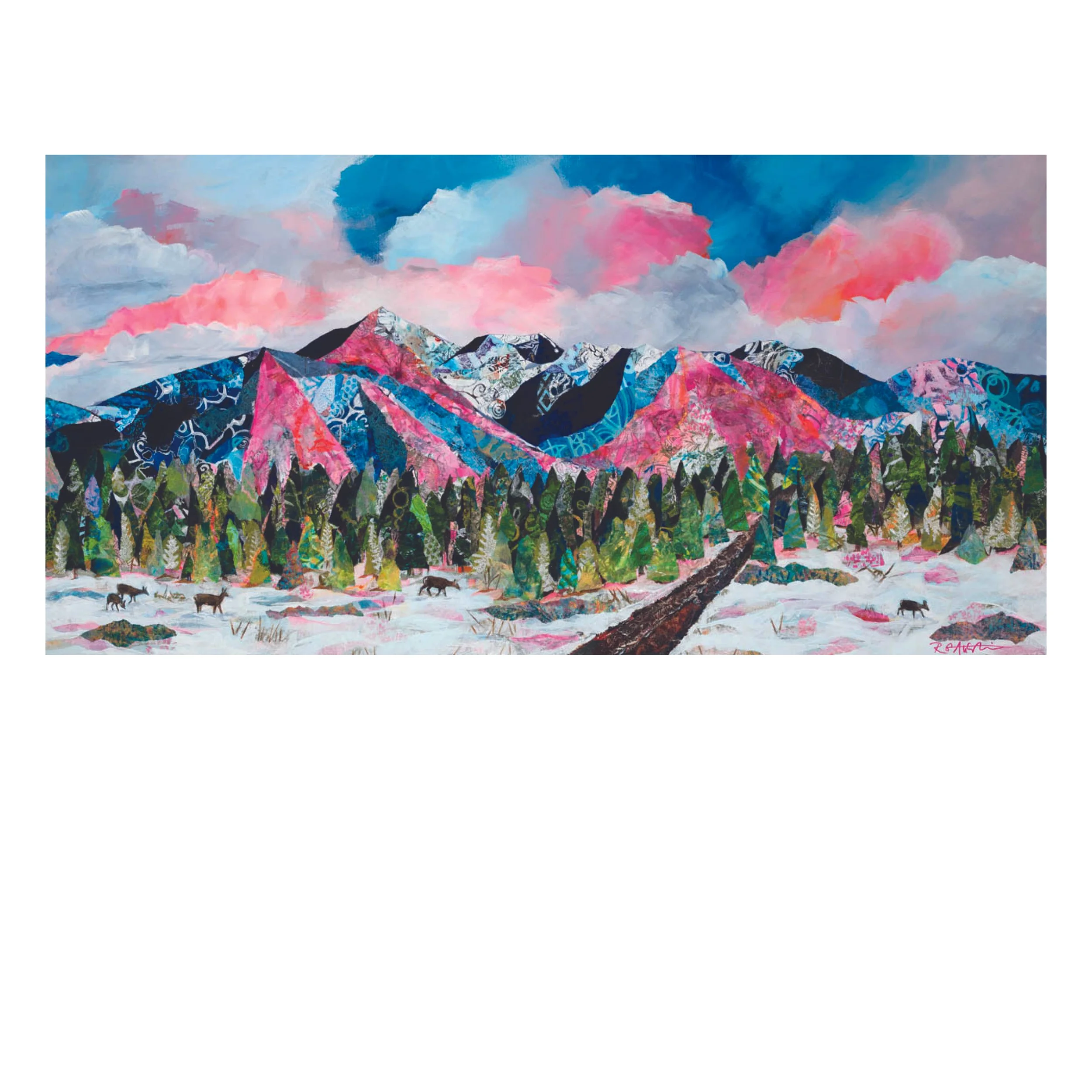 Winter's Last Dance | Mountain Art Print