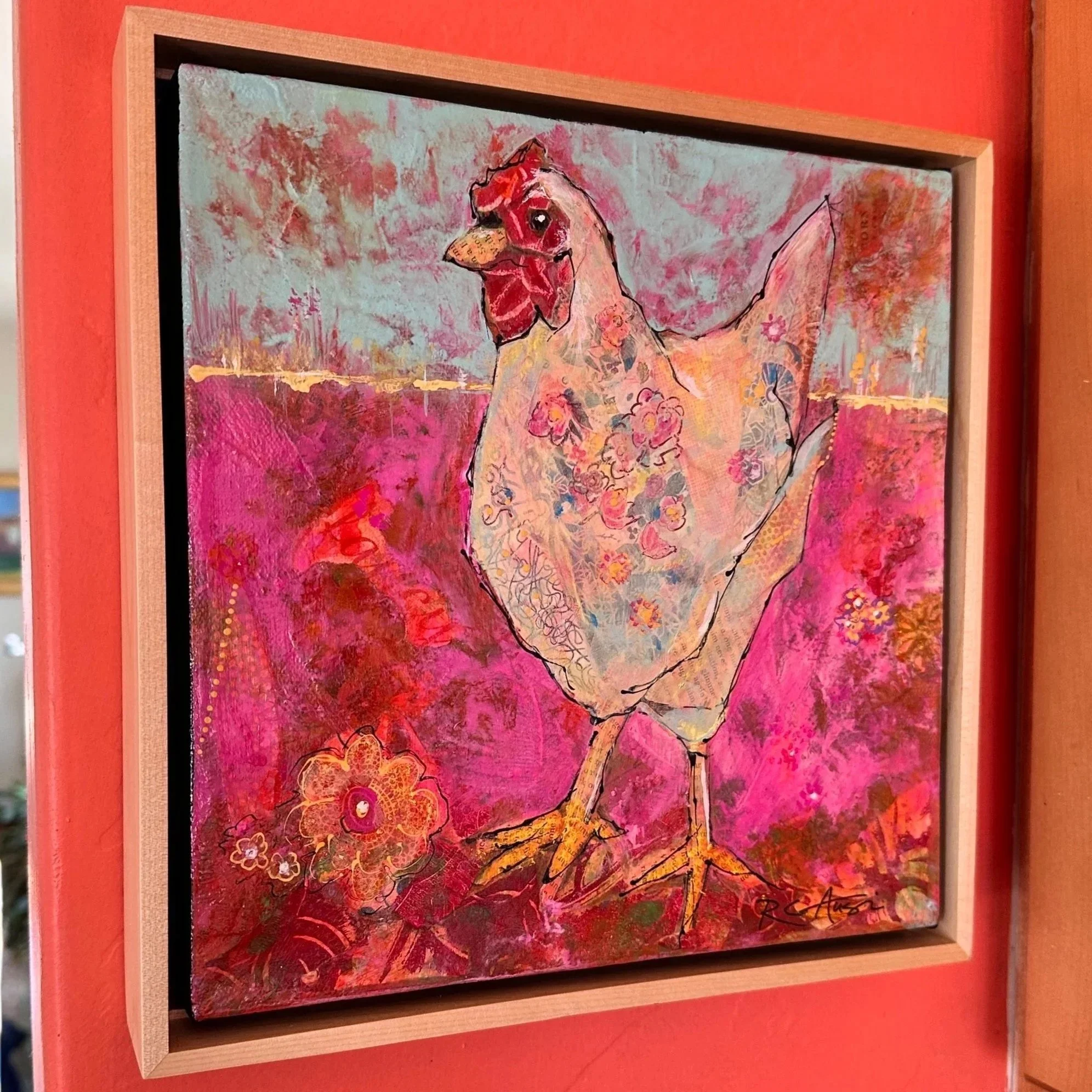 Whimsical Chicken Art