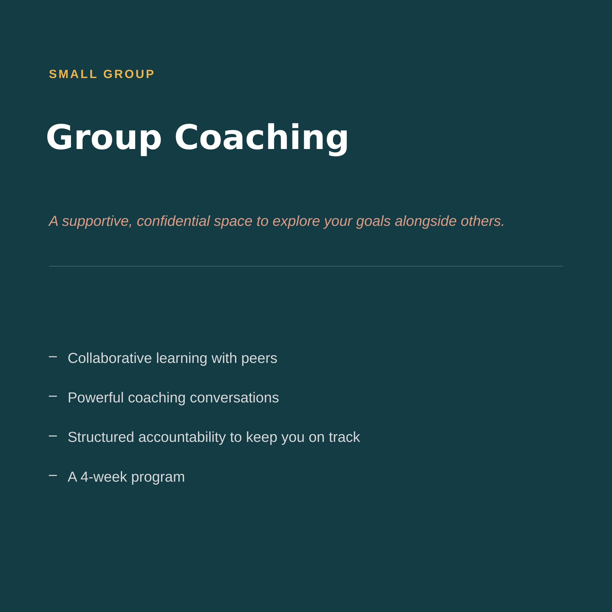 Group Coaching