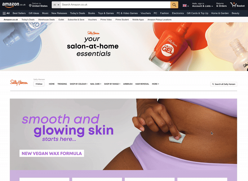 Sally Hansen - E-com / Email / UX/UI