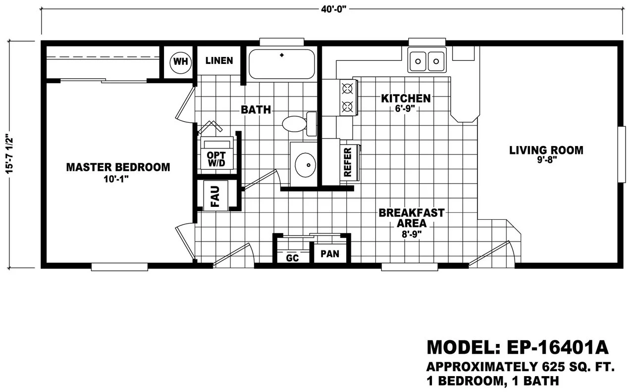 EP-16401A floor plan