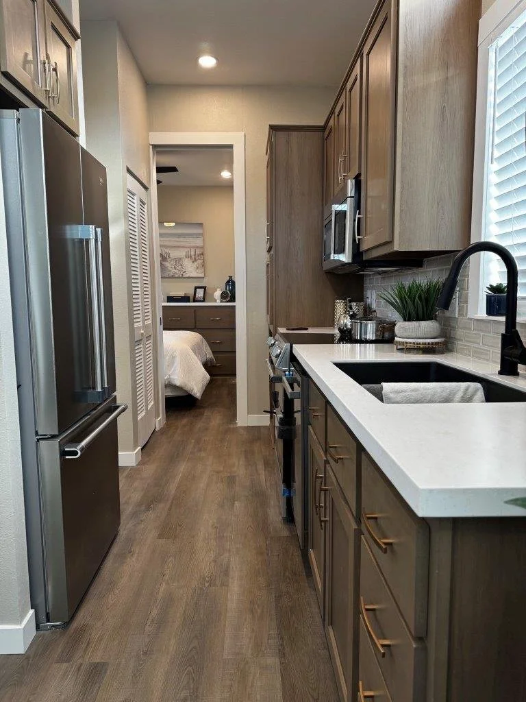 In Line Kitchen Tiny Home