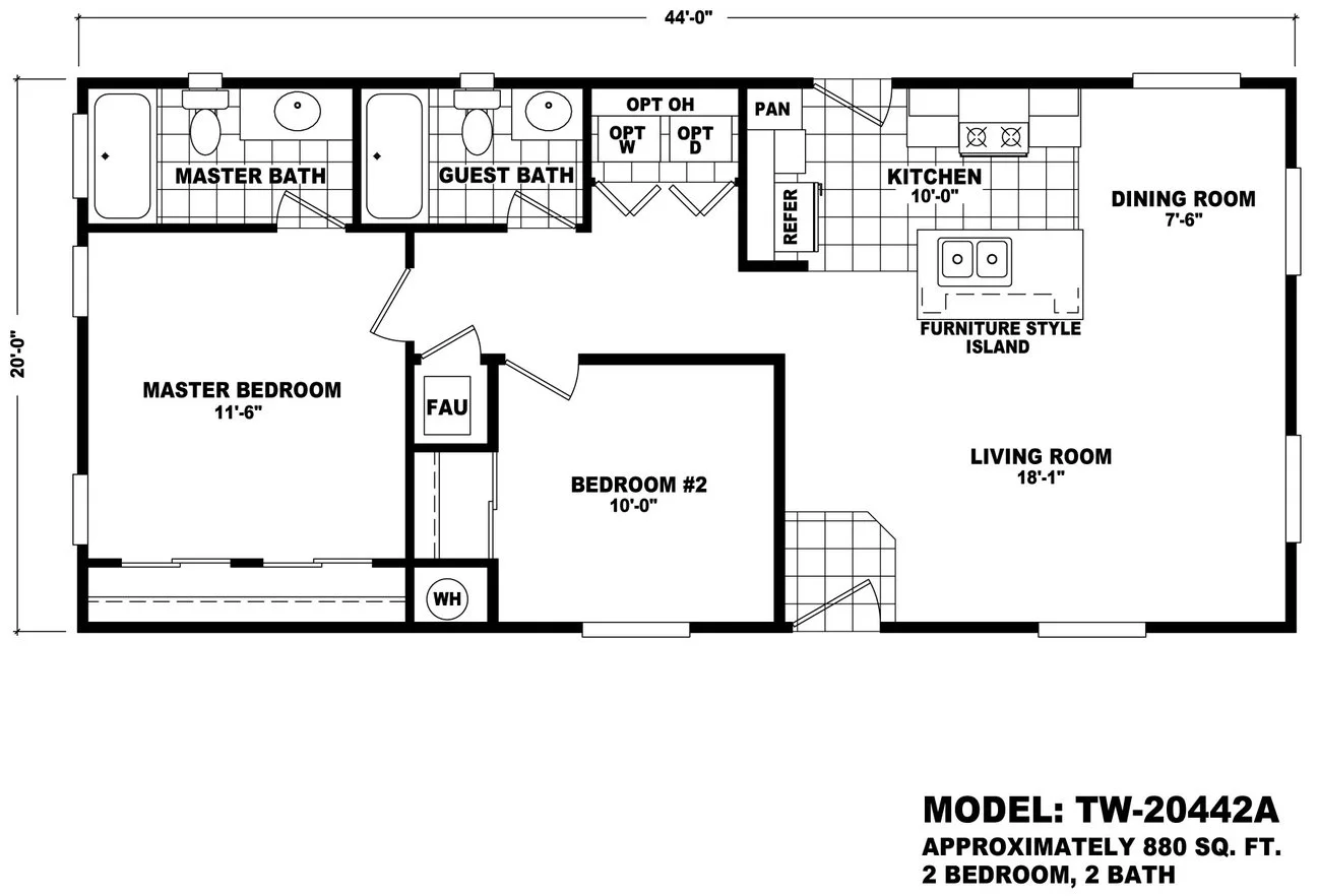 TW-20442A floor plan