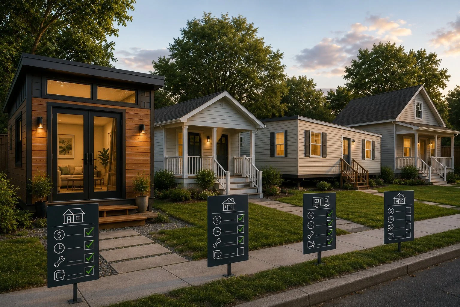 How tiny ADUs compare to other small home options