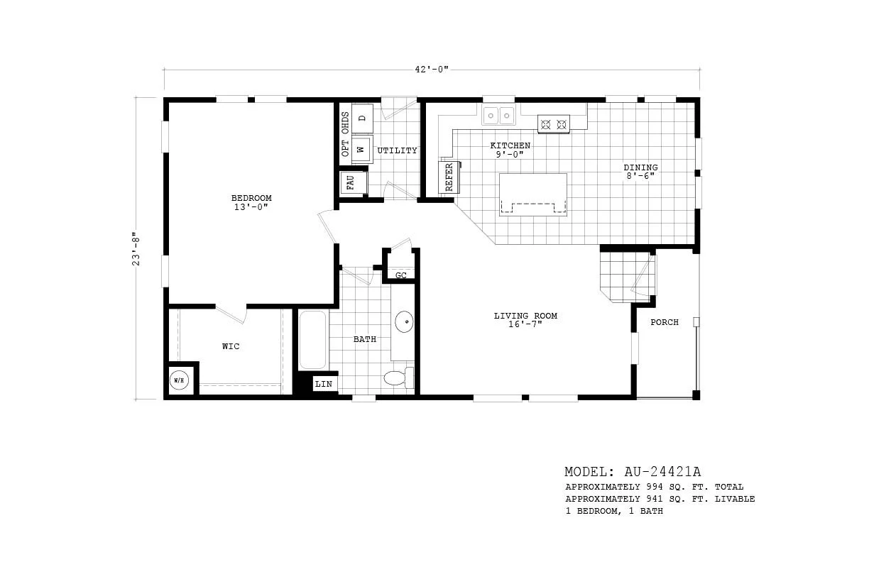 AU-24421A floor plan