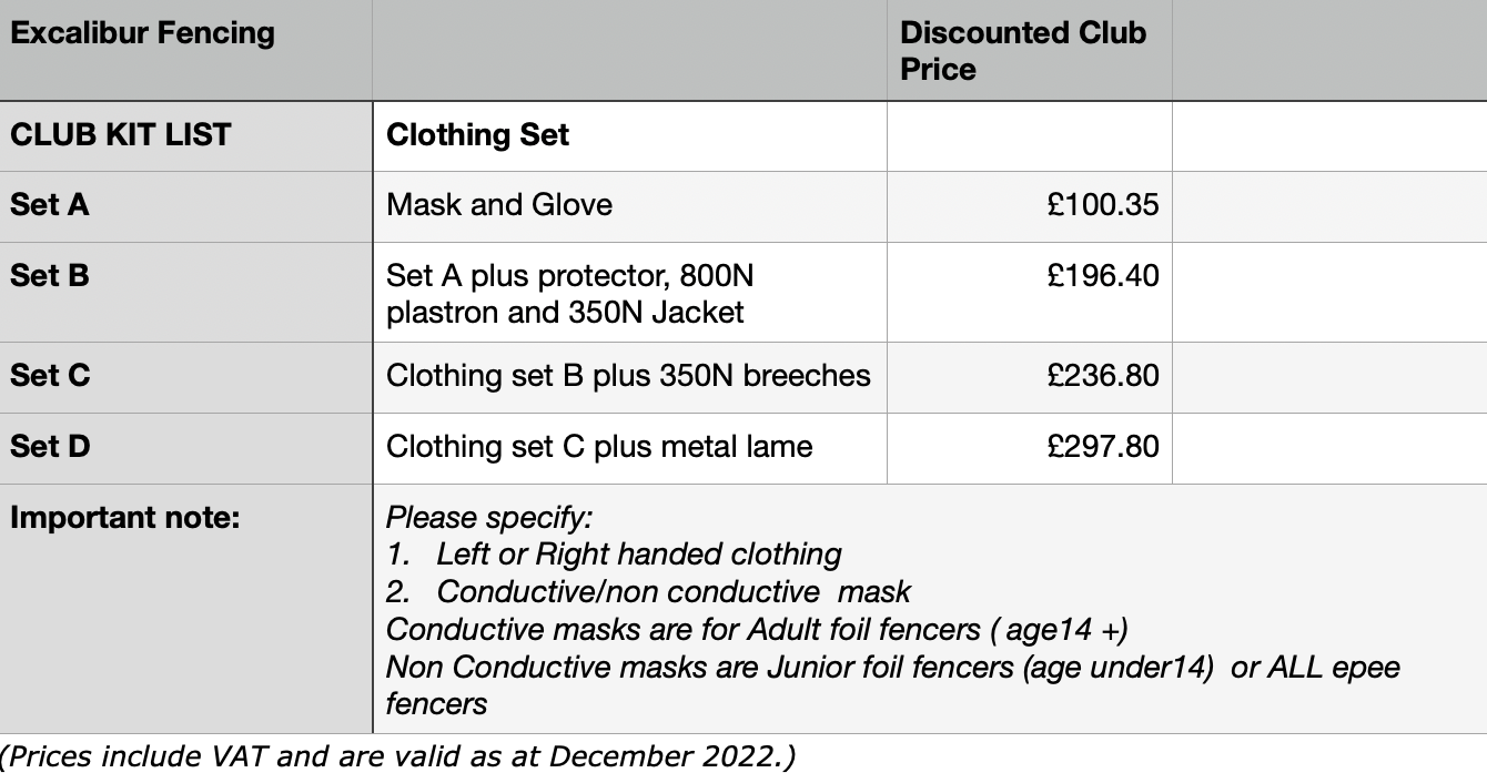 About 1 — Harrogate Fencing Club