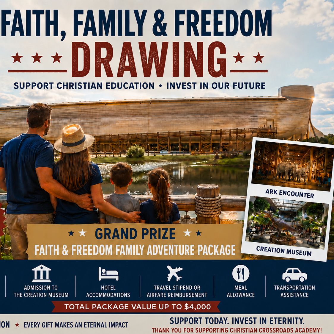 CCA Faith, Family &amp; Freedom Adventure Package Drawing